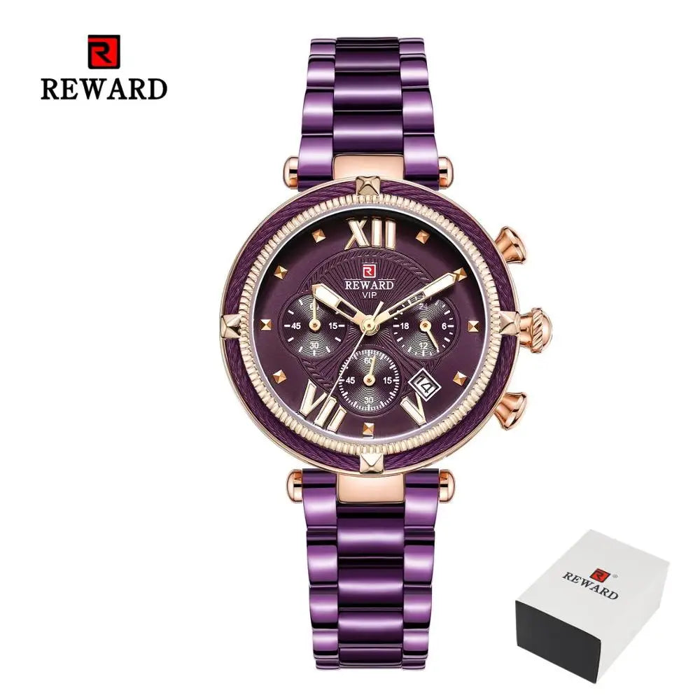 REWARD Relógio Feminino Quartzo RD63084L - Elegância e Funcionalidade 35mm