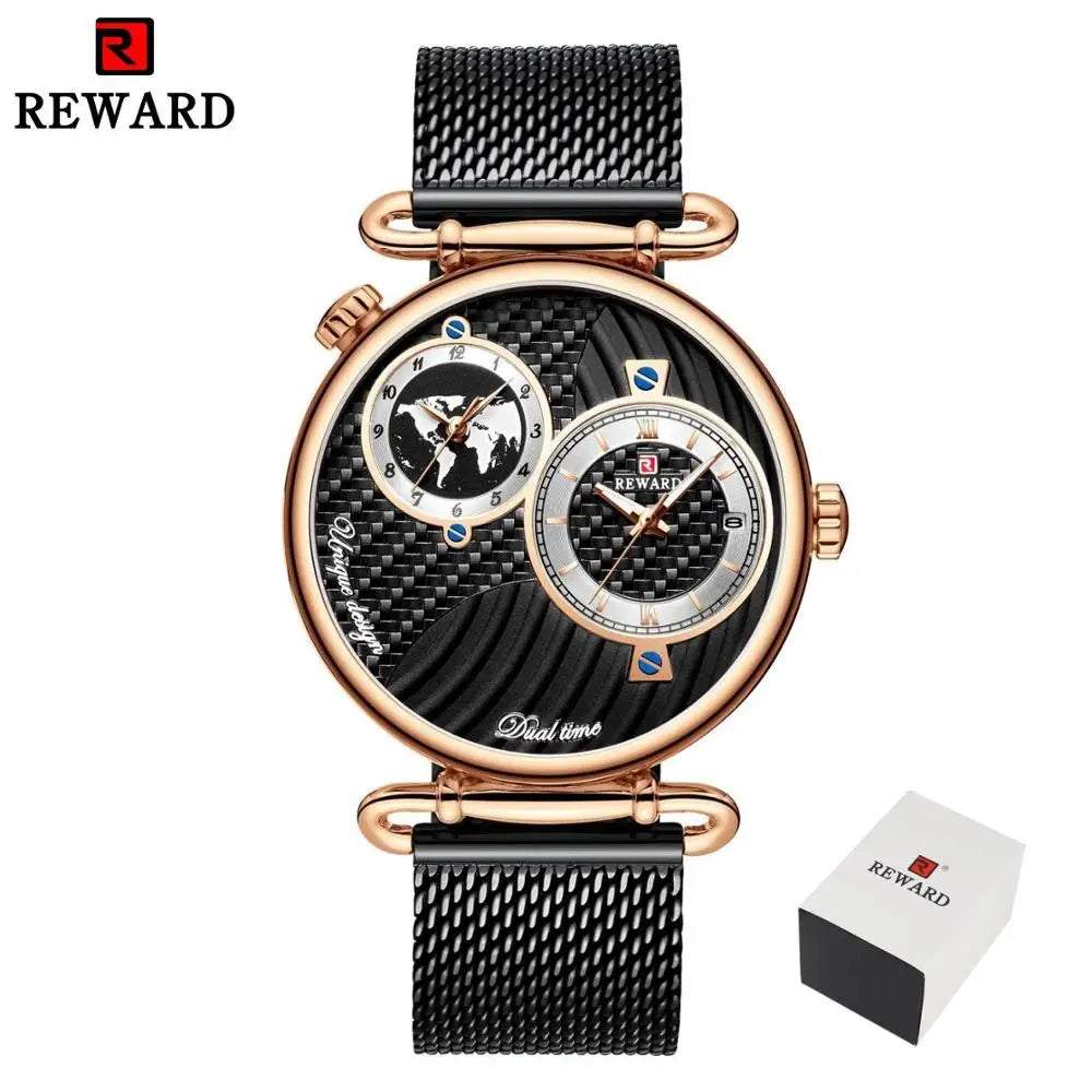 REWARD Relógio Masculino Quartzo RD62002M - Luxo e Funcionalidade 44mm
