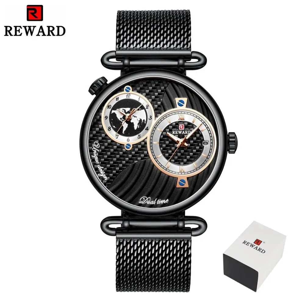 REWARD Relógio Masculino Quartzo RD62002M - Luxo e Funcionalidade 44mm