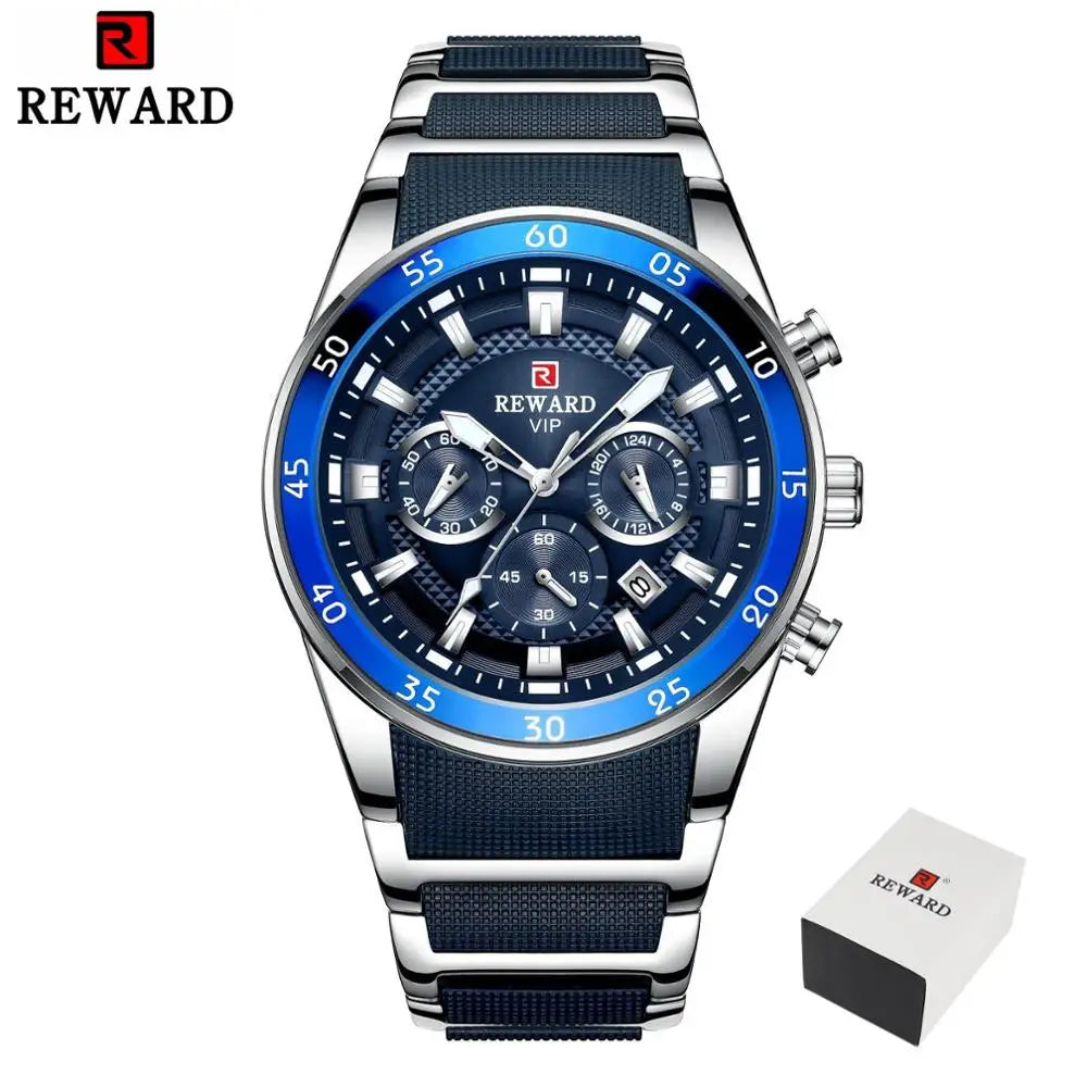 REWARD Relógio Masculino Quartzo RD81011M - Estilo Esportivo e Funcionalidade 45mm