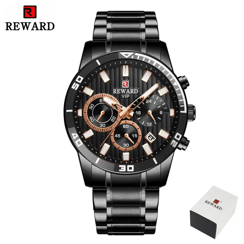 REWARD Relógio Masculino Quartzo RD81009M - Luxo e Funcionalidade 44mm