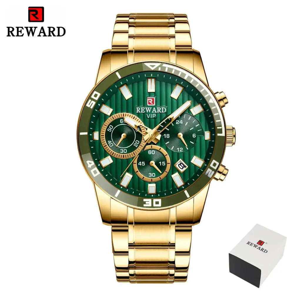 REWARD Relógio Masculino Quartzo RD81009M - Luxo e Funcionalidade 44mm