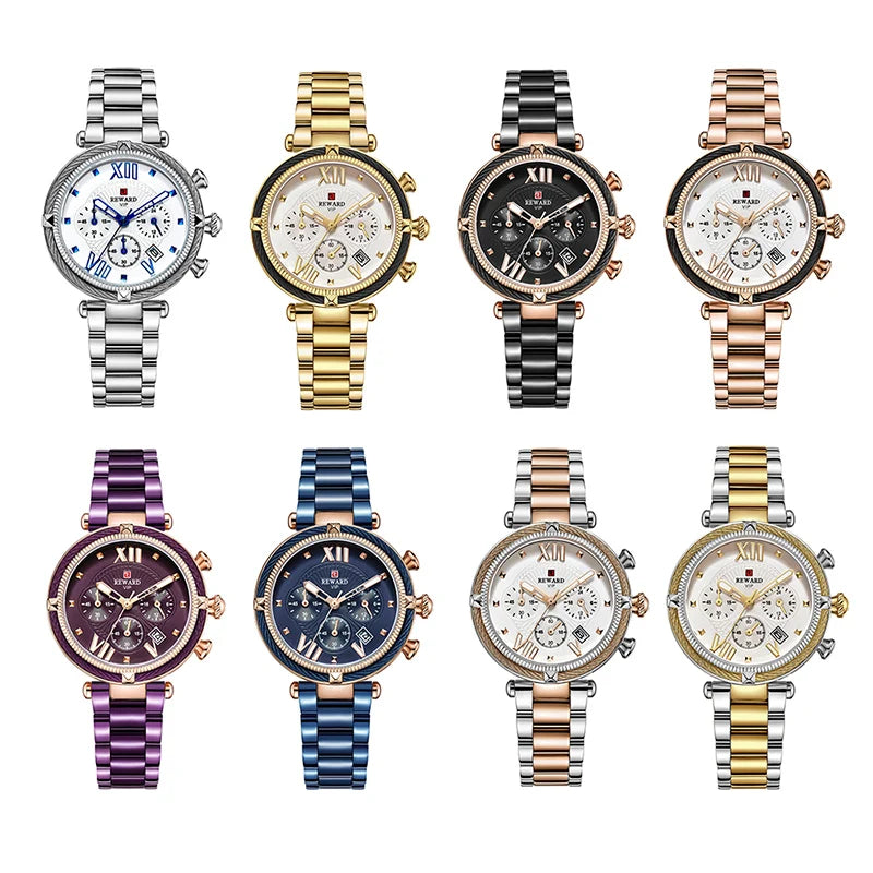 REWARD Relógio Feminino Quartzo RD63084L - Elegância e Funcionalidade 35mm