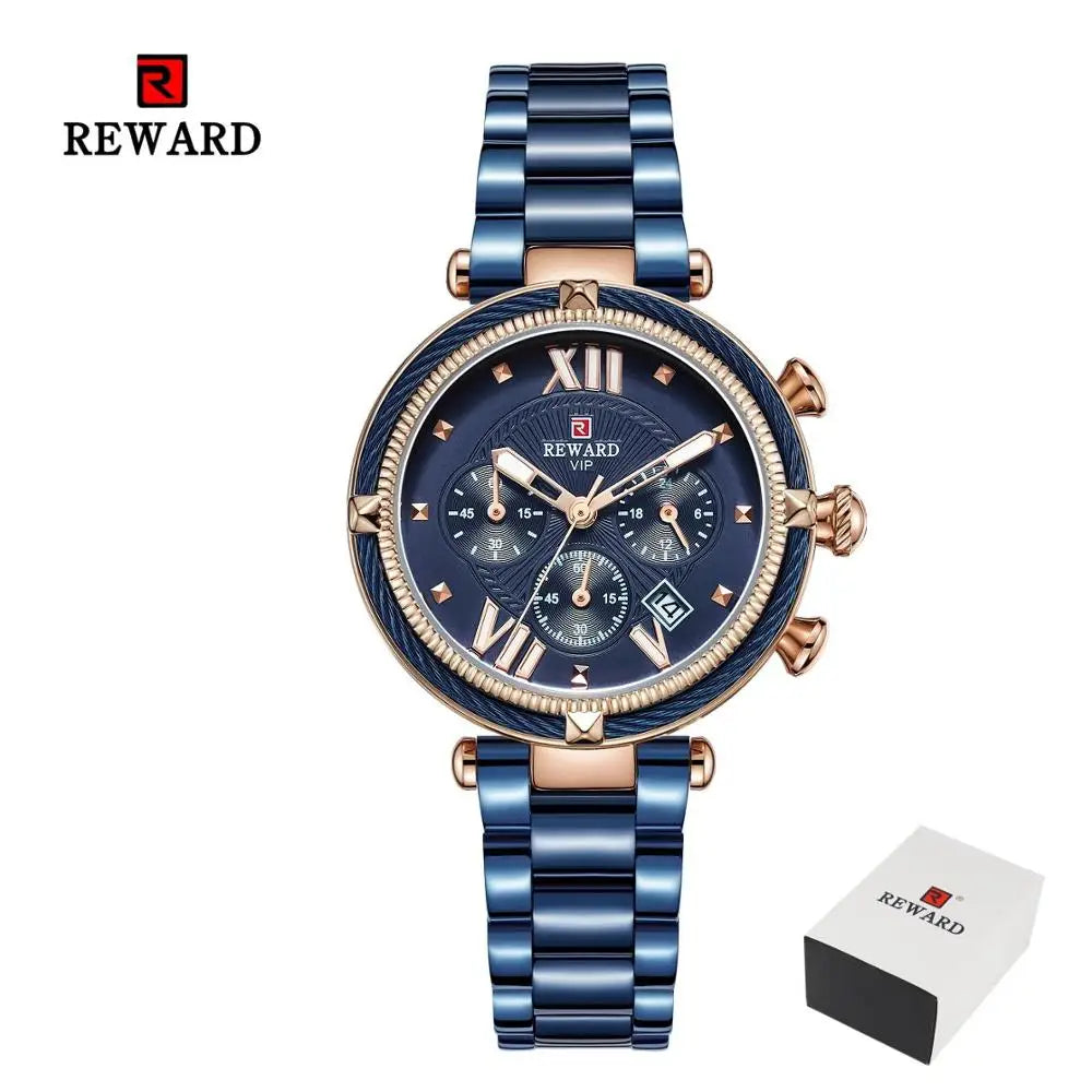 REWARD Relógio Feminino Quartzo RD63084L - Elegância e Funcionalidade 35mm