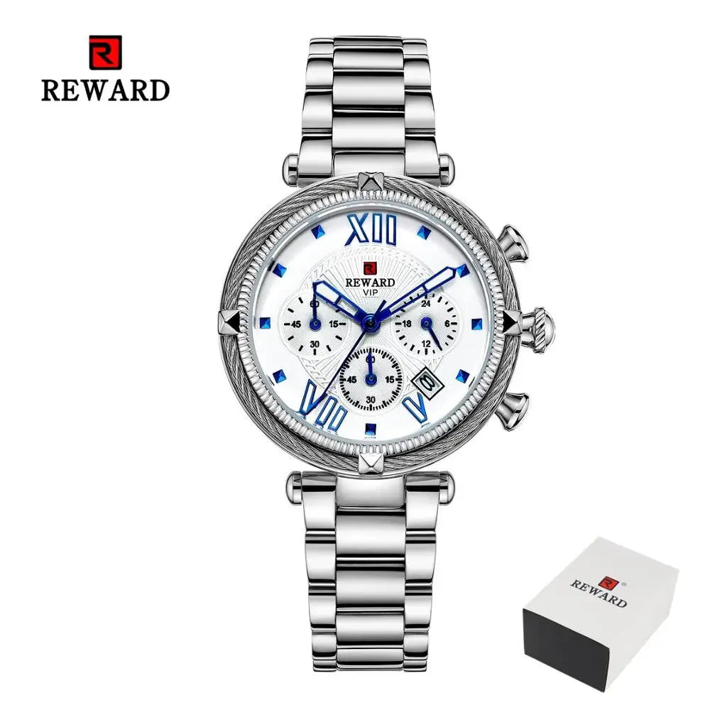 REWARD Relógio Feminino Quartzo RD63084L - Elegância e Funcionalidade 35mm