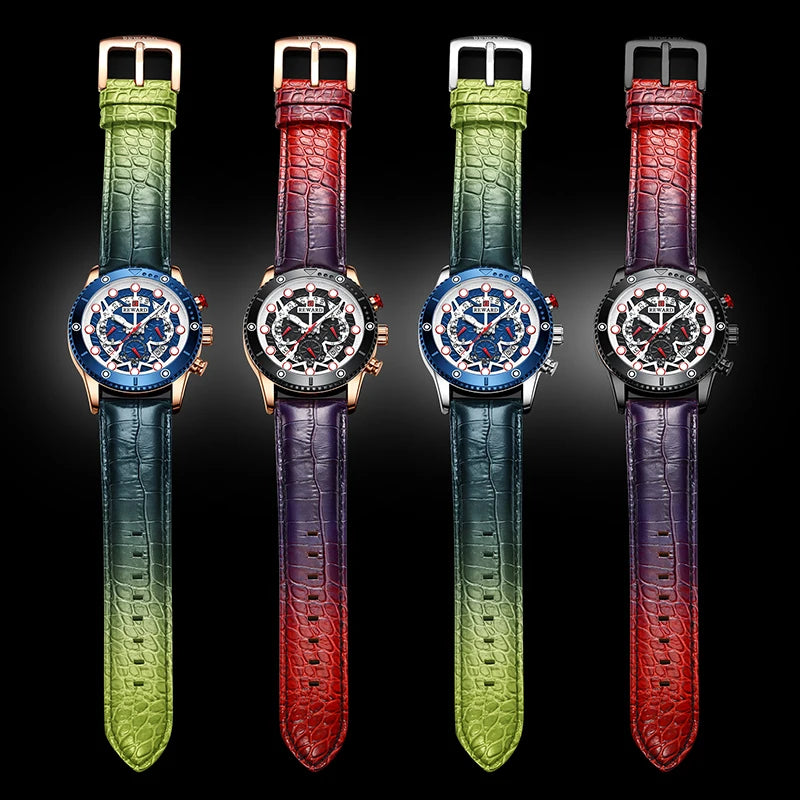 REWARD Relógio Masculino Quartzo - Estilo Esportivo e Funcionalidade 45mm