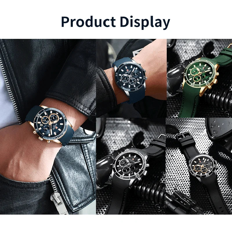 REWARD Relógio Masculino Quartzo RD83005M - Estilo Esportivo e Funcionalidade 44mm