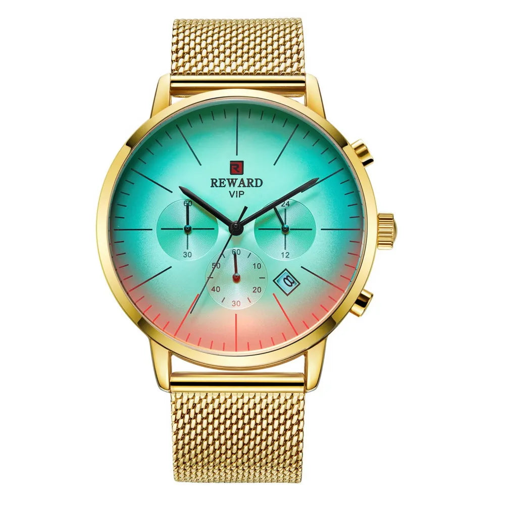 REWARD Relógio Masculino Quartzo RD82004M - Luxo e Funcionalidade 45mm