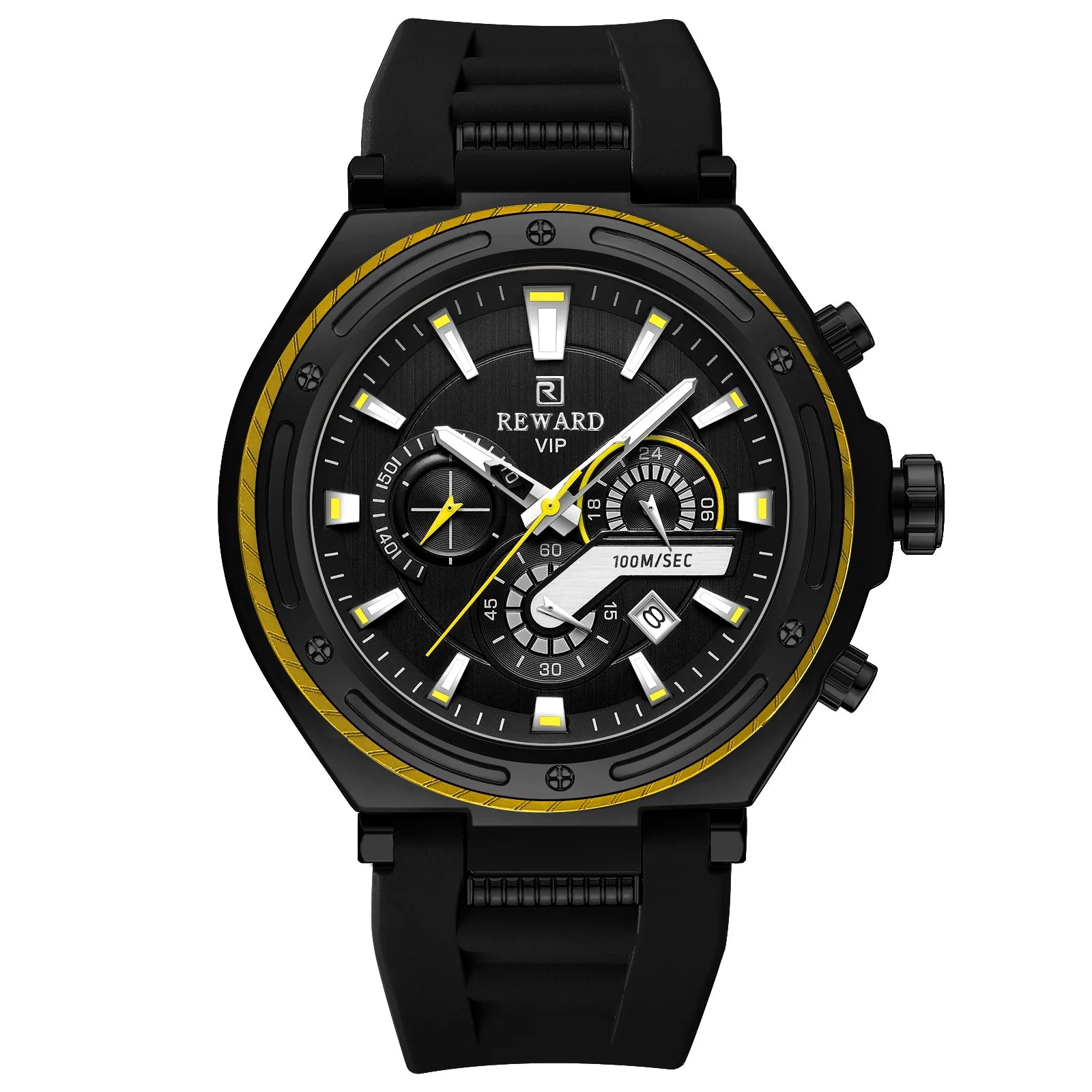 REWARD Relógio Masculino Quartzo RD831508M - Estilo Esportivo com Caixa Ultra Grande 50mm