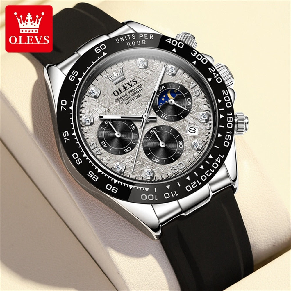 OLEVS Relógio Masculino Original Quartzo 2875 Racing - Estilo e Resistência