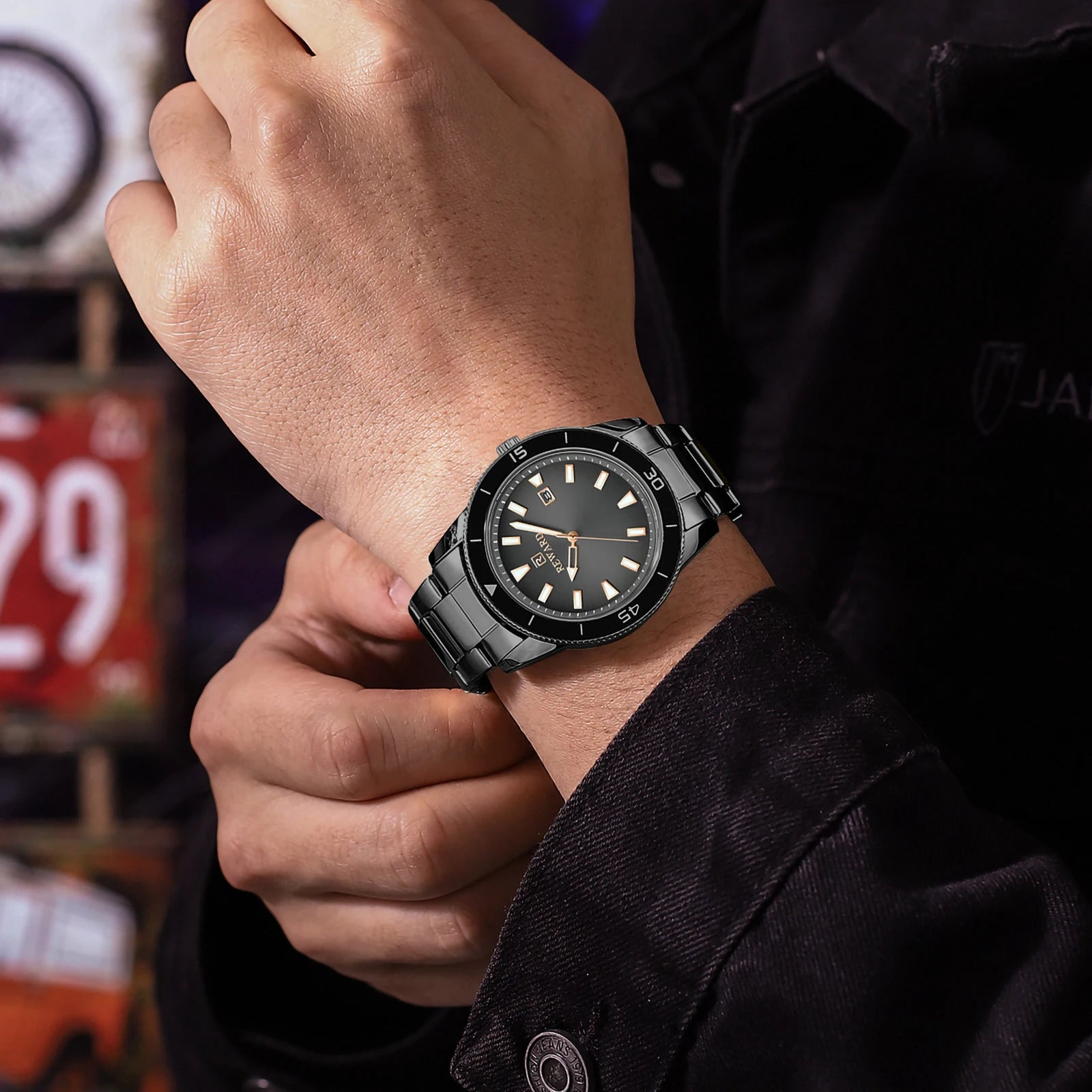 REWARD Relógio Masculino Quartzo RD61548M - Elegância e Resistência 31mm
