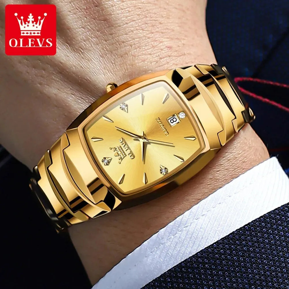 OLEVS Relógio Masculino Original Quartzo - Aço Inoxidável 7006 43mm