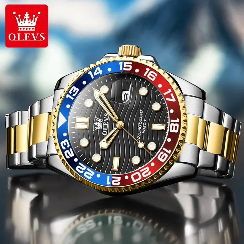 OLEVS Relógio Masculino 3610 - Luxo e Funcionalidade 40-44mm