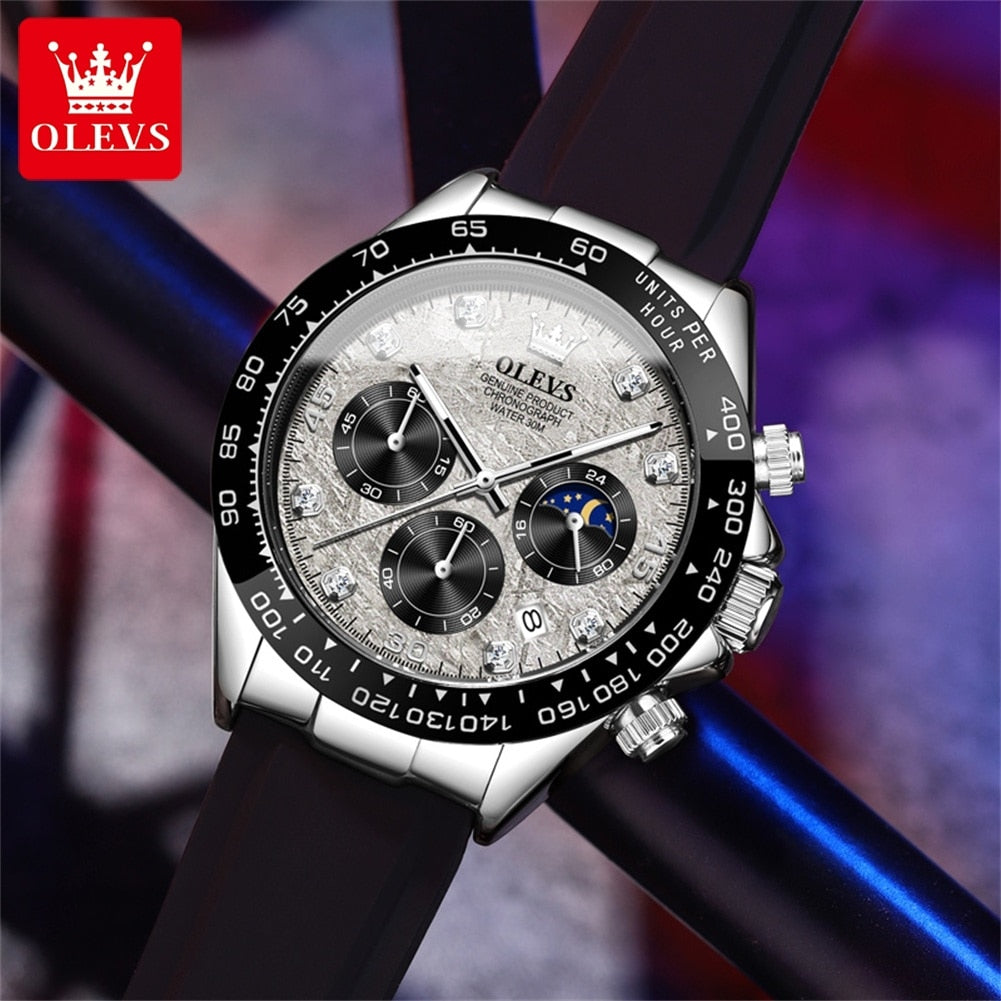 OLEVS Relógio Masculino Original Quartzo 2875 Racing - Estilo e Resistência