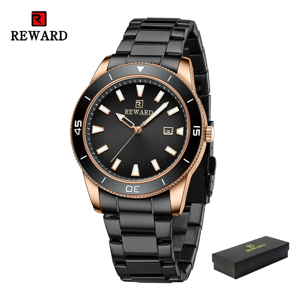 REWARD Relógio Masculino Quartzo RD61548M - Elegância e Resistência 31mm