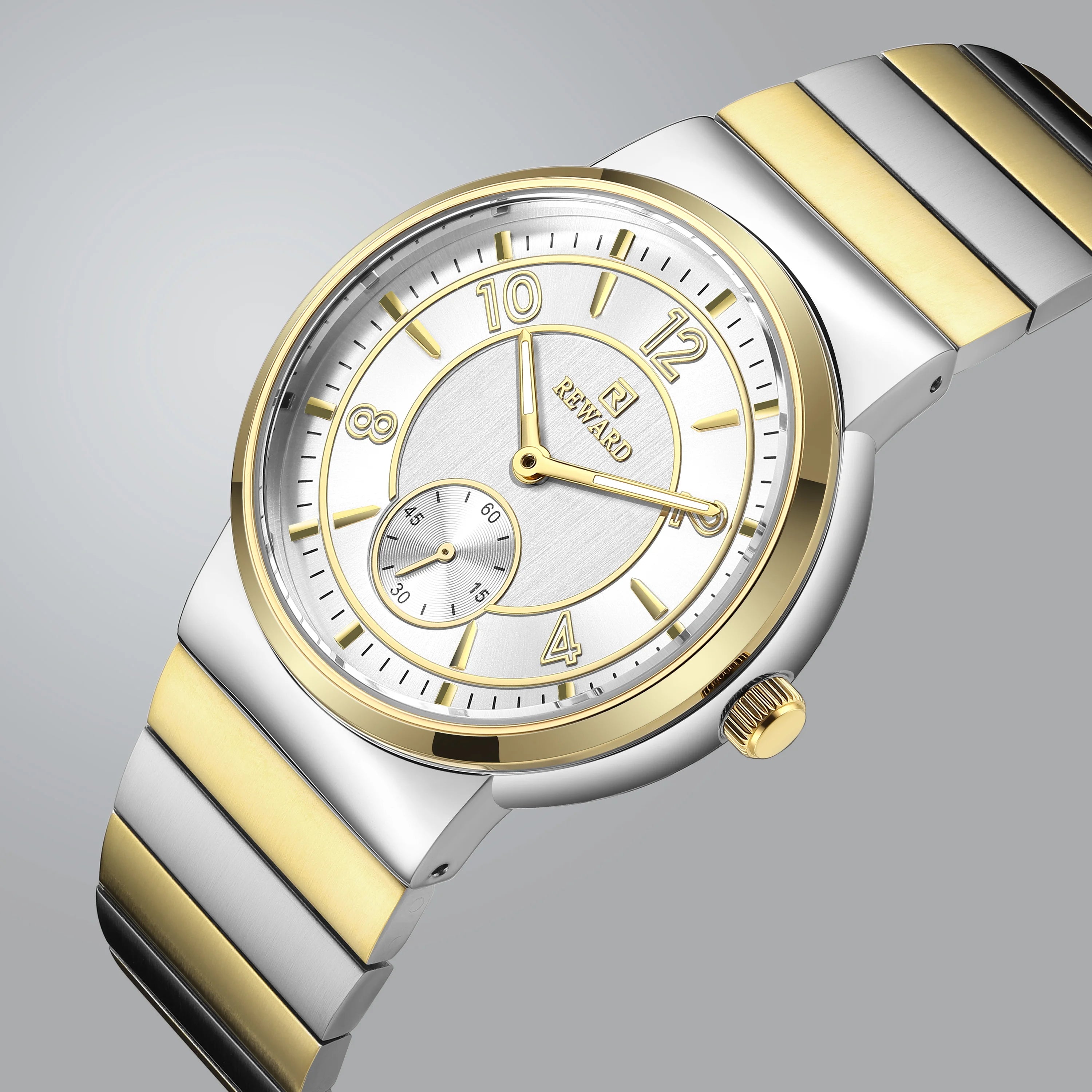 REWARD Relógio Masculino Quartzo RD611514M - Aço Inoxidável Elegante 41mm