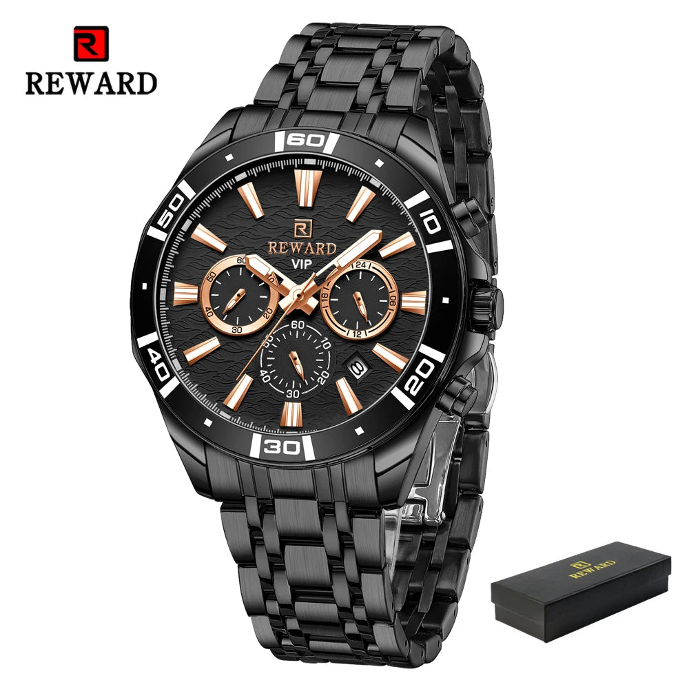 REWARD Relógio Masculino Quartzo RD81134M - Estilo Esportivo e Funcionalidade 35mm
