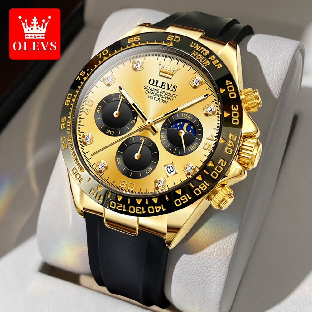OLEVS Relógio Masculino Original Quartzo 2875 Racing - Estilo e Resistência