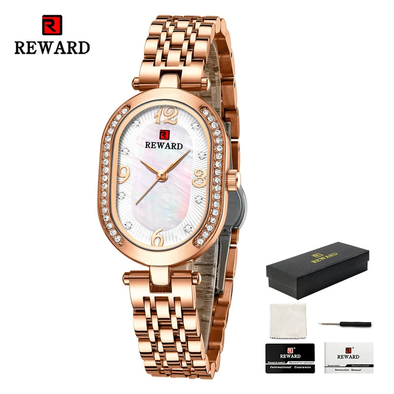 REWARD Relógio Feminino Quartzo RD21058L - Luxo e Sofisticação 24mm