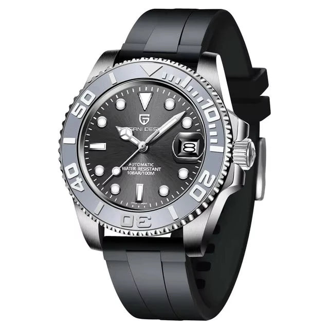 PAGANI DESIGN Relógio Masculino Automático PD-1651 V3 - Pulseira de Aço Inoxidável 40mm