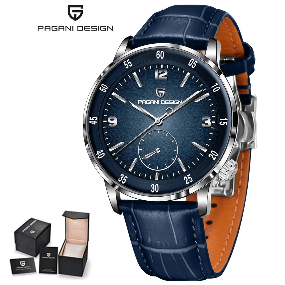 PAGANI DESIGN Relógio Masculino Automático PD-1790 - Pulseira de Couro 42mm