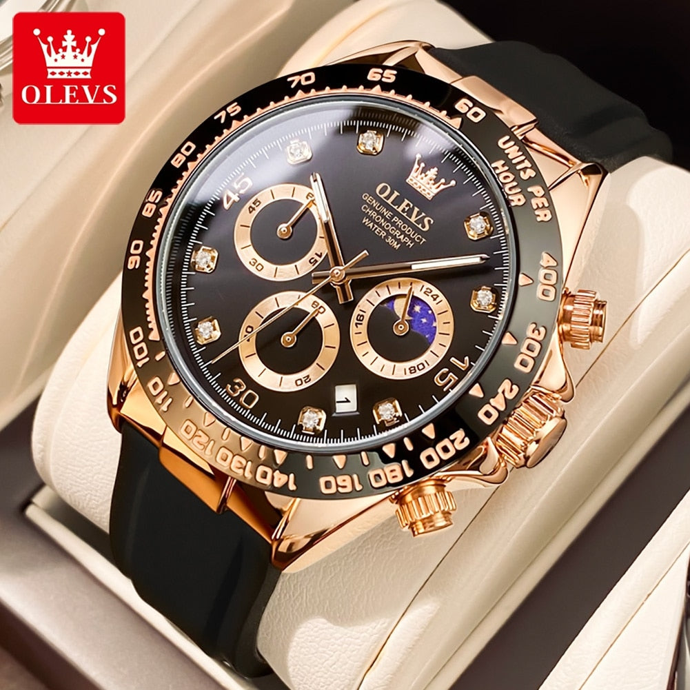 OLEVS Relógio Masculino Original Quartzo 2875 Racing - Estilo e Resistência