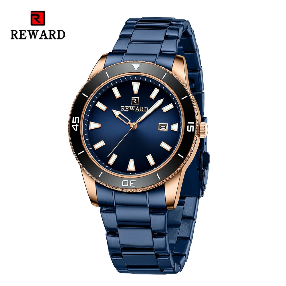 REWARD Relógio Masculino Quartzo RD61548M - Elegância e Resistência 31mm