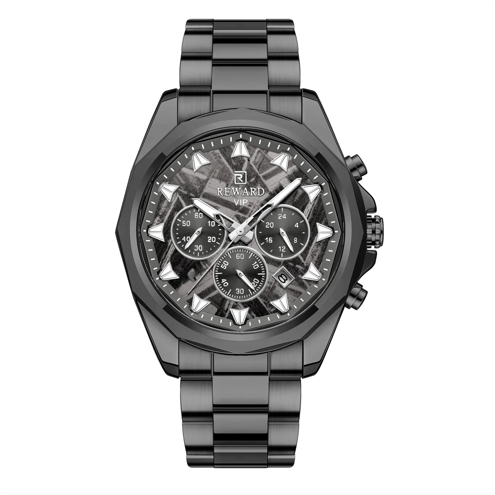 REWARD Relógio Masculino Quartzo RD812052M - Luxo e Funcionalidade 45-49mm