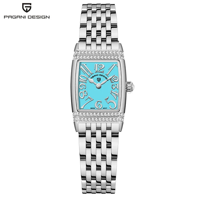PAGANI DESIGN Relógio Feminino Quartzo PD-1737 - Pulseira de Aço Inoxidável 22mm