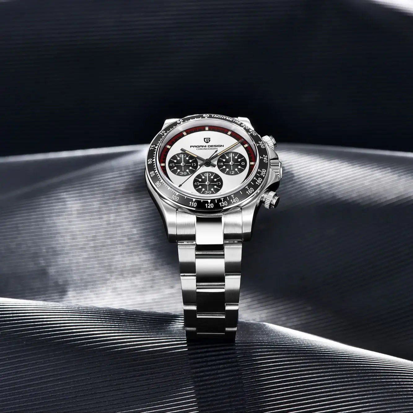 PAGANI DESIGN Relógio Masculino Quartzo PD-1676 - Pulseira de Aço Inoxidável 40mm