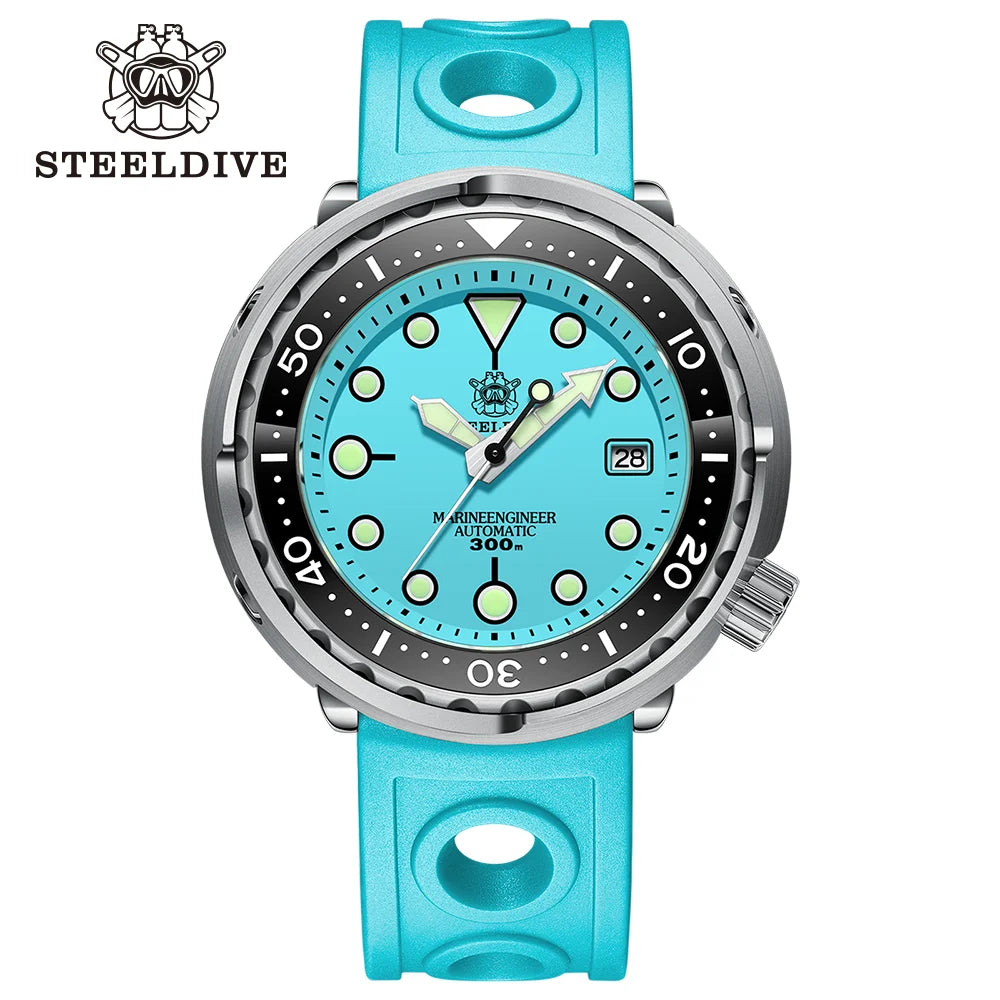 STEELDIVE Relógio Masculino Mecânico SD1975 - Pulseira de Aço Inoxidável 47.5mm