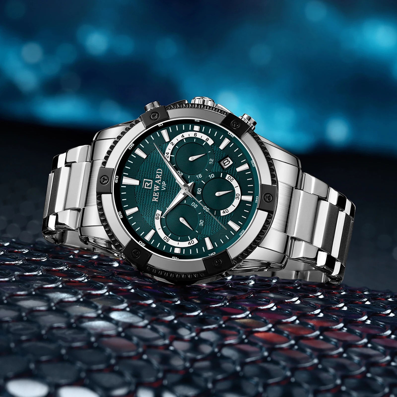 REWARD Relógio Masculino Quartzo RD81968M - Sofisticação e Funcionalidade 42mm