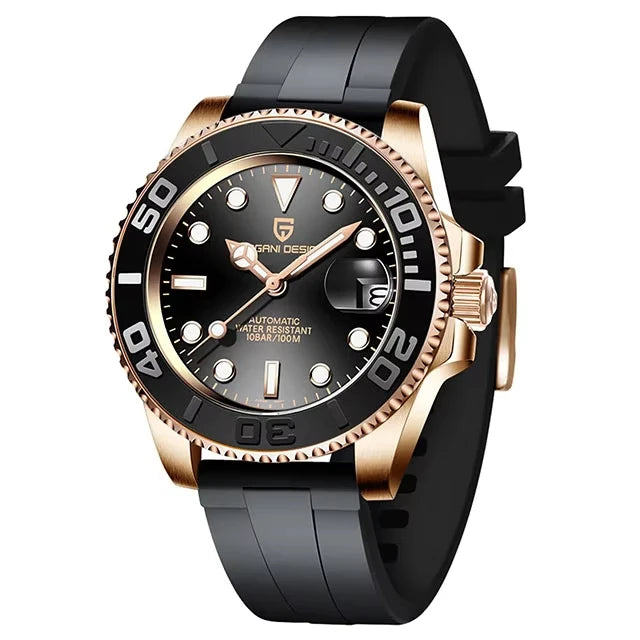 PAGANI DESIGN Relógio Masculino Automático PD-1651 V3 - Pulseira de Aço Inoxidável 40mm