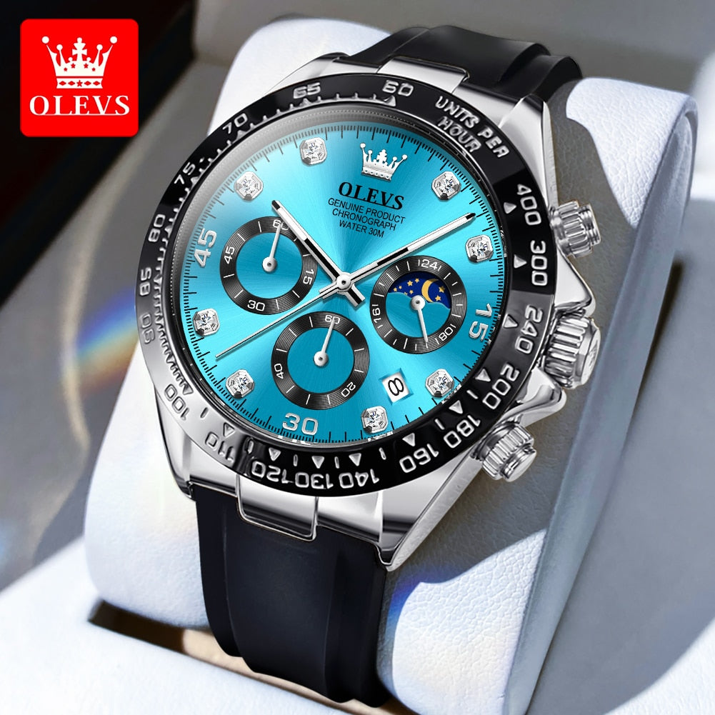 OLEVS Relógio Masculino Original Quartzo 2875 Racing - Estilo e Resistência