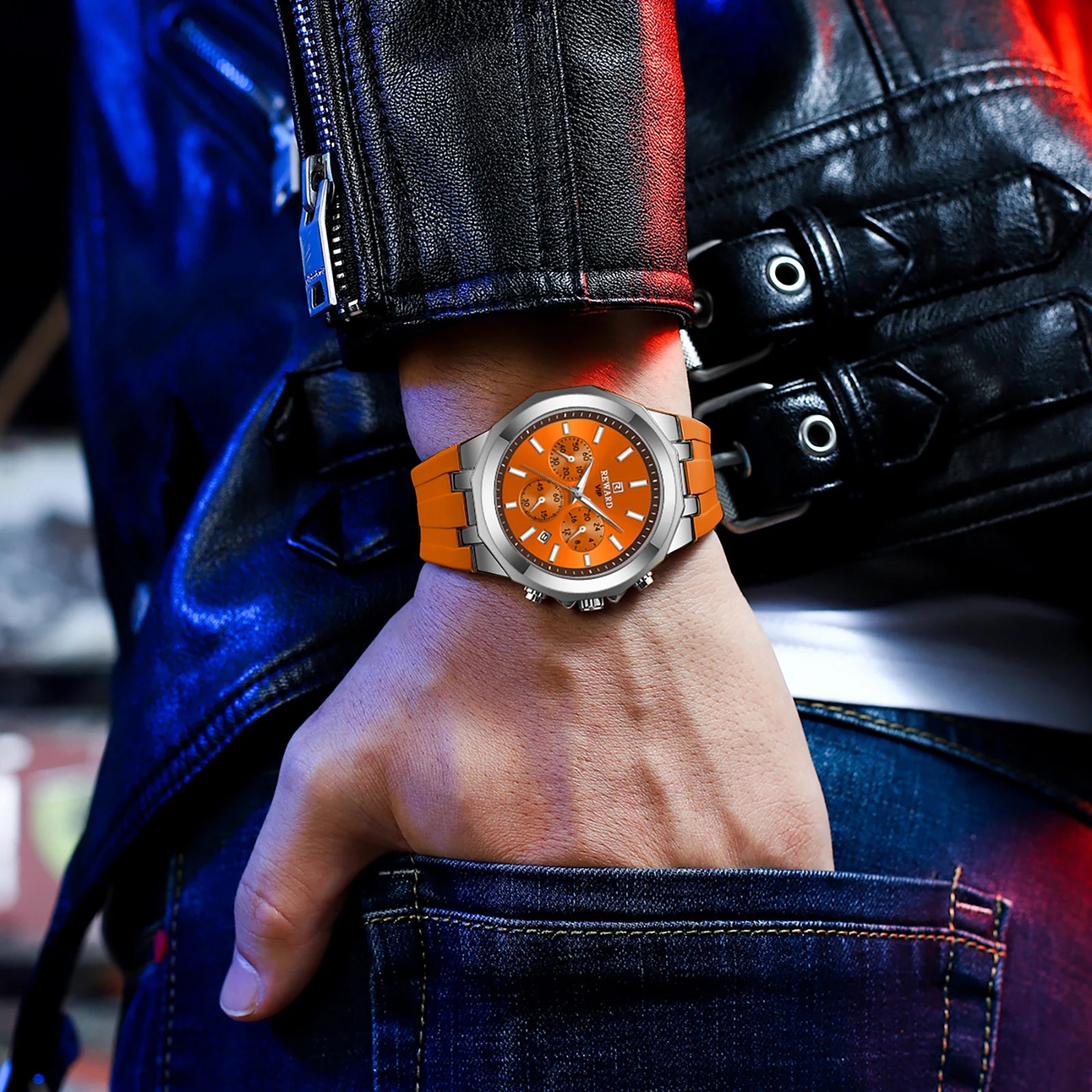 REWARD Relógio Masculino Quartzo RD83966M - Estilo Casual e Conforto 35mm