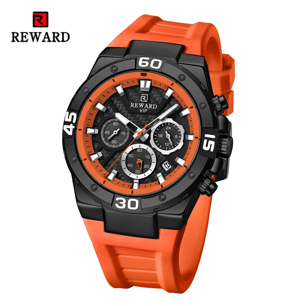 REWARD Relógio Masculino Quartzo RD83965M - Estilo Casual e Funcionalidade 34.5mm