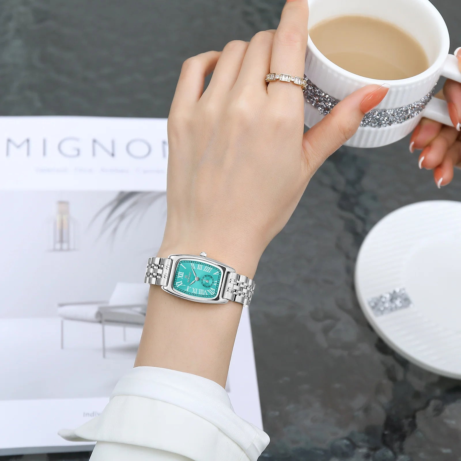 REWARD Relógio Feminino Quartzo RD211510L - Elegância Vintage 23mm