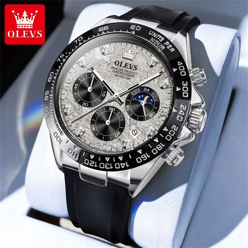 OLEVS Relógio Masculino Original Quartzo 2875 Racing - Estilo e Resistência
