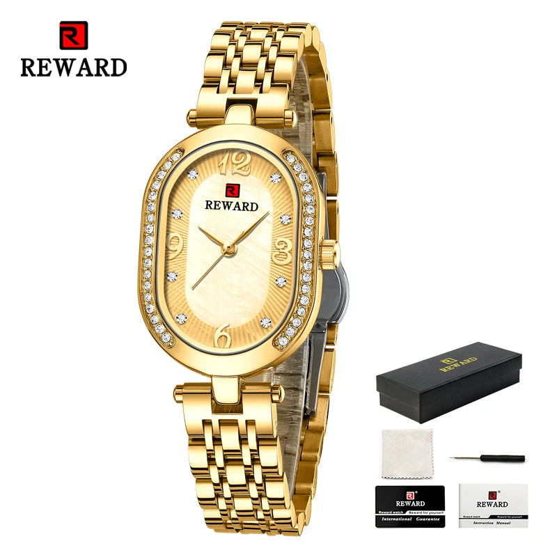 REWARD Relógio Feminino Quartzo RD21058L - Luxo e Sofisticação 24mm