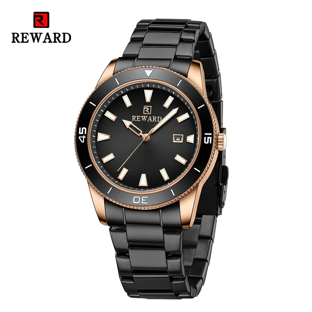 REWARD Relógio Masculino Quartzo RD61548M - Elegância e Resistência 31mm
