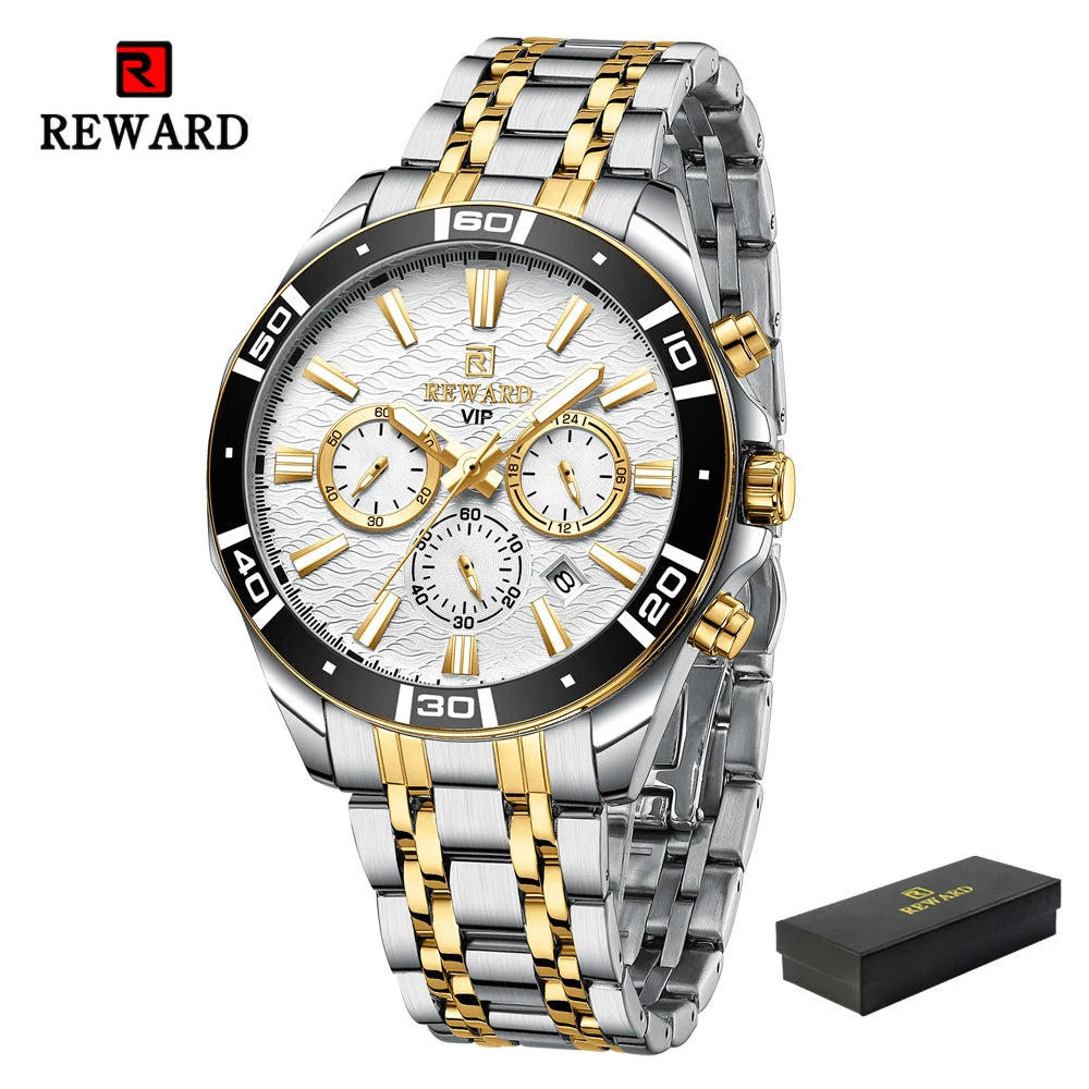 REWARD Relógio Masculino Quartzo RD81134M - Estilo Esportivo e Funcionalidade 35mm