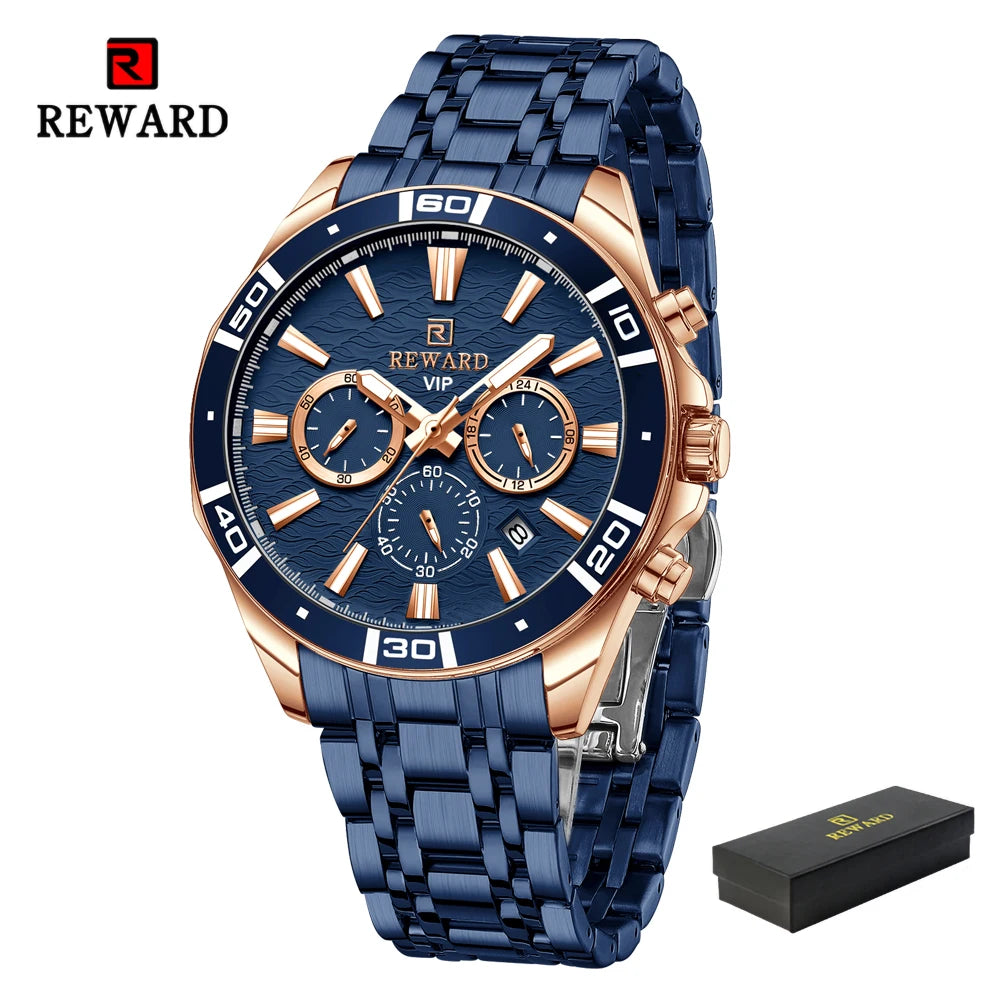 REWARD Relógio Masculino Quartzo RD81134M - Estilo Esportivo e Funcionalidade 35mm