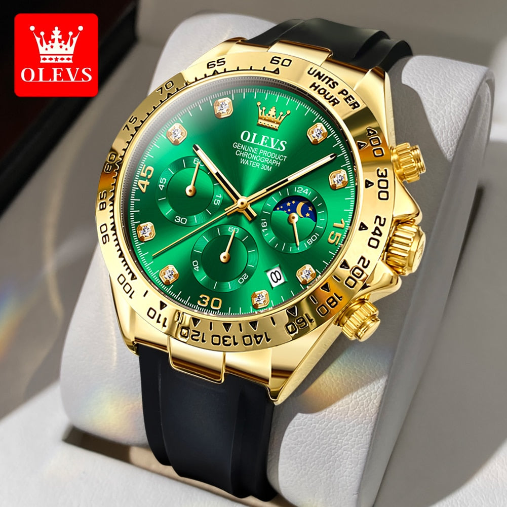 OLEVS Relógio Masculino Original Quartzo 2875 Racing - Estilo e Resistência