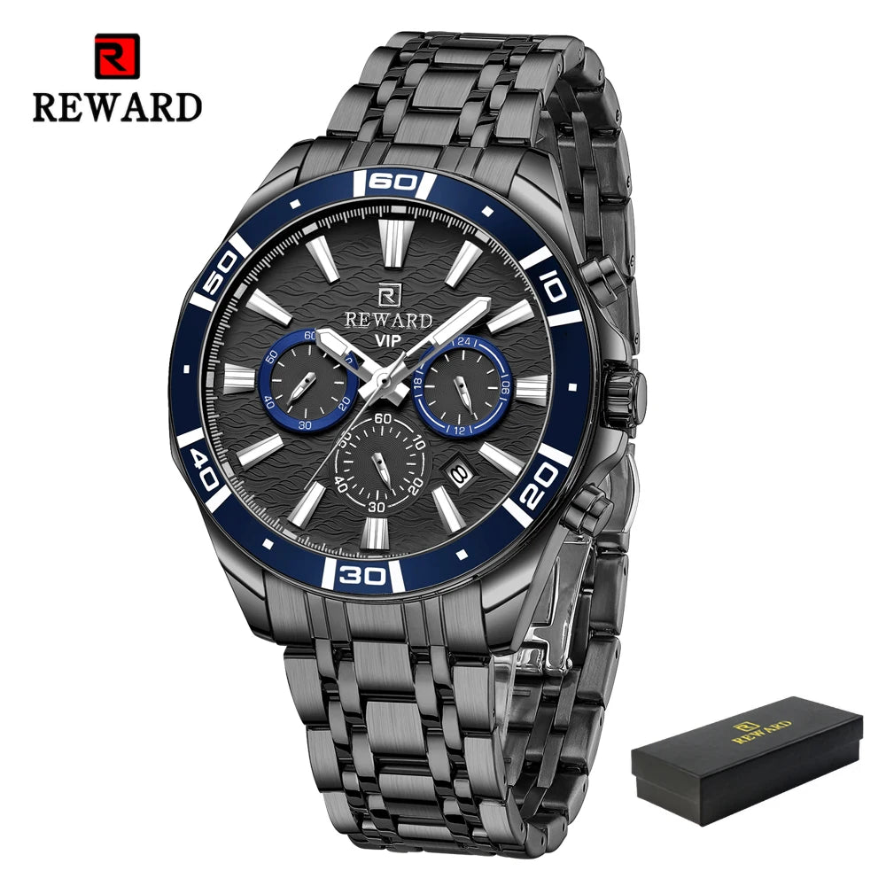 REWARD Relógio Masculino Quartzo RD81134M - Estilo Esportivo e Funcionalidade 35mm