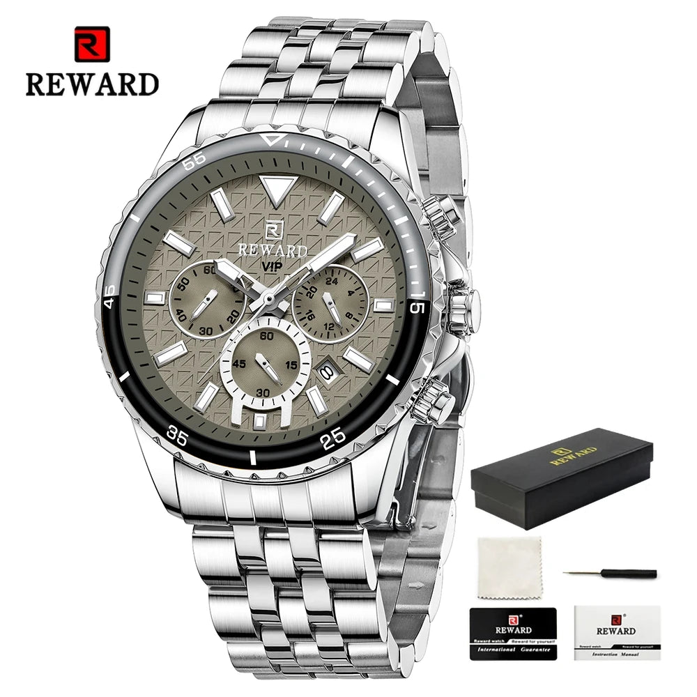 REWARD Relógio Masculino Quartzo RD81101M - Estilo Clássico e Funcionalidade 35mm