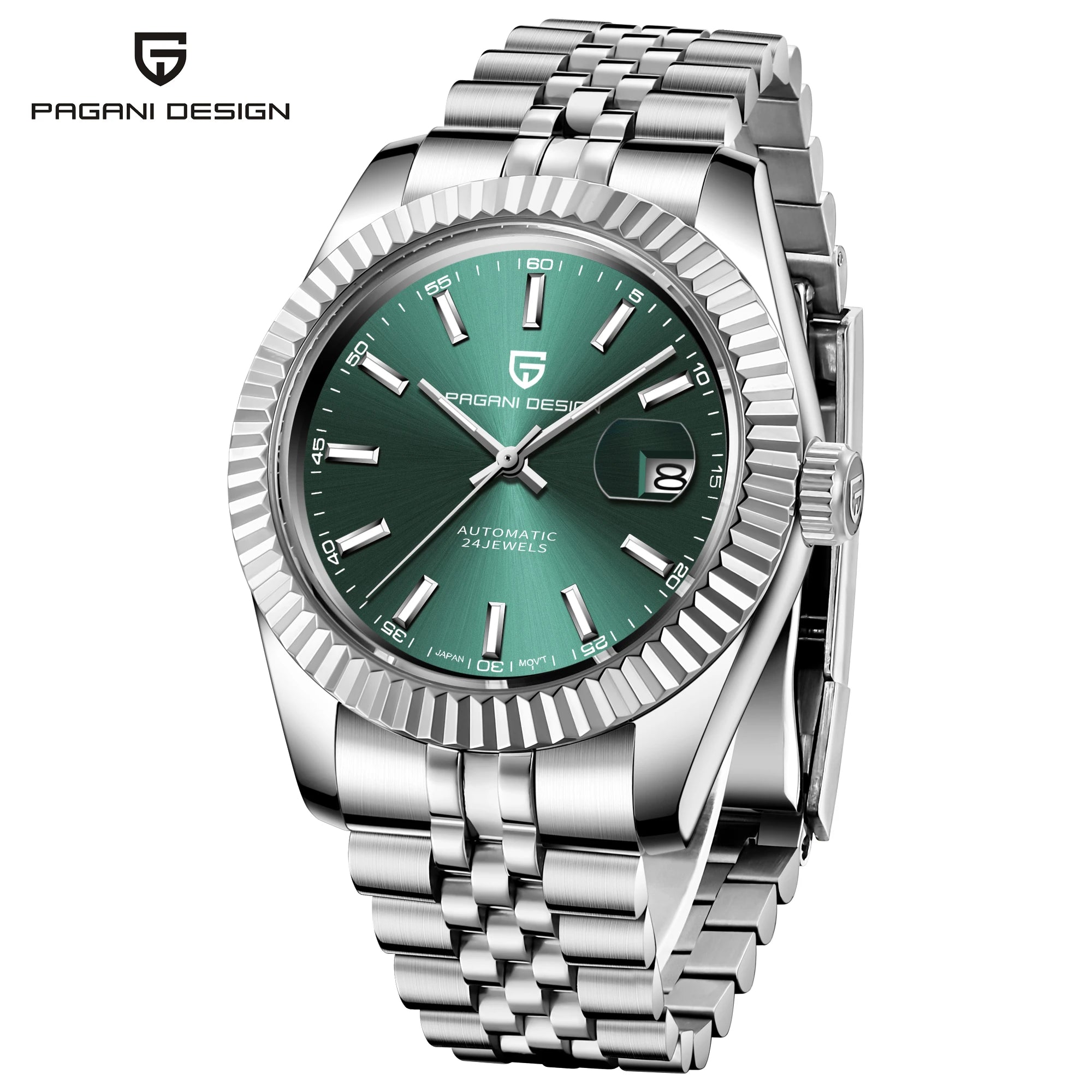 PAGANI DESIGN Relógio Masculino Automático PD-1645 - Pulseira de Aço Inoxidável 40mm