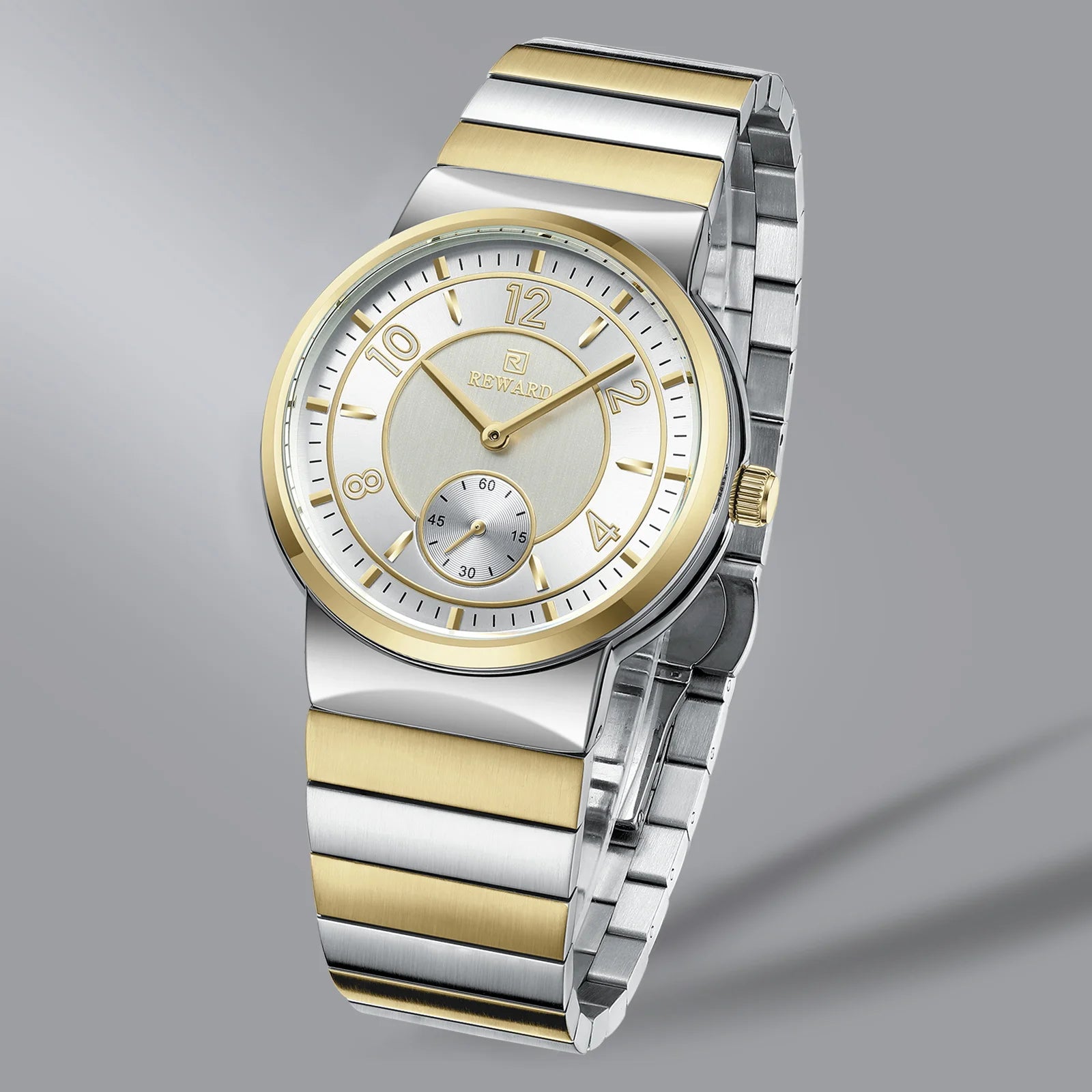 REWARD Relógio Masculino Quartzo RD611514M - Aço Inoxidável Elegante 41mm