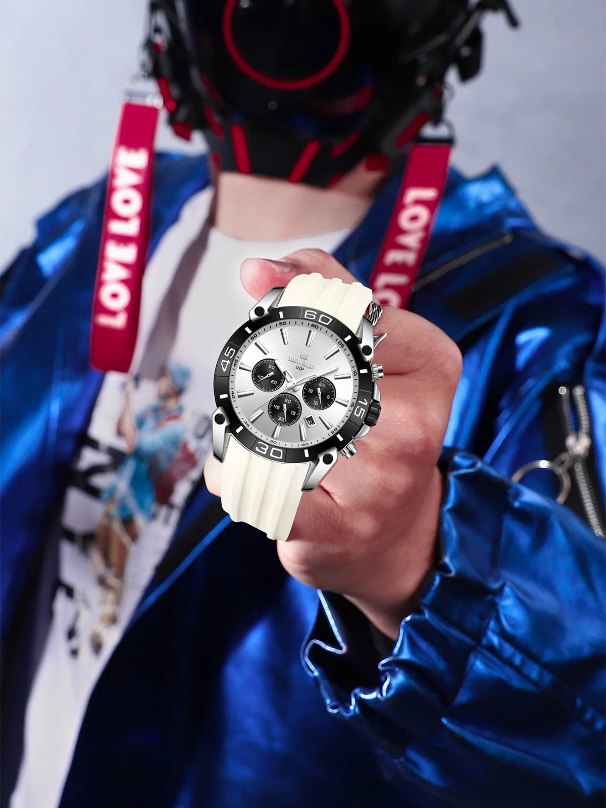 REWARD Relógio Masculino Quartzo RD831105M - Estilo Moderno e Funcionalidade 45mm