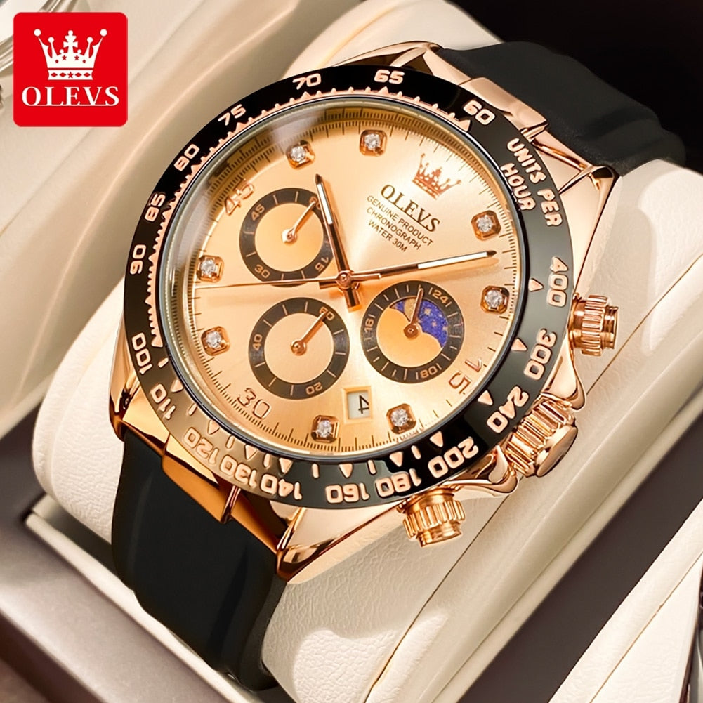 OLEVS Relógio Masculino Original Quartzo 2875 Racing - Estilo e Resistência