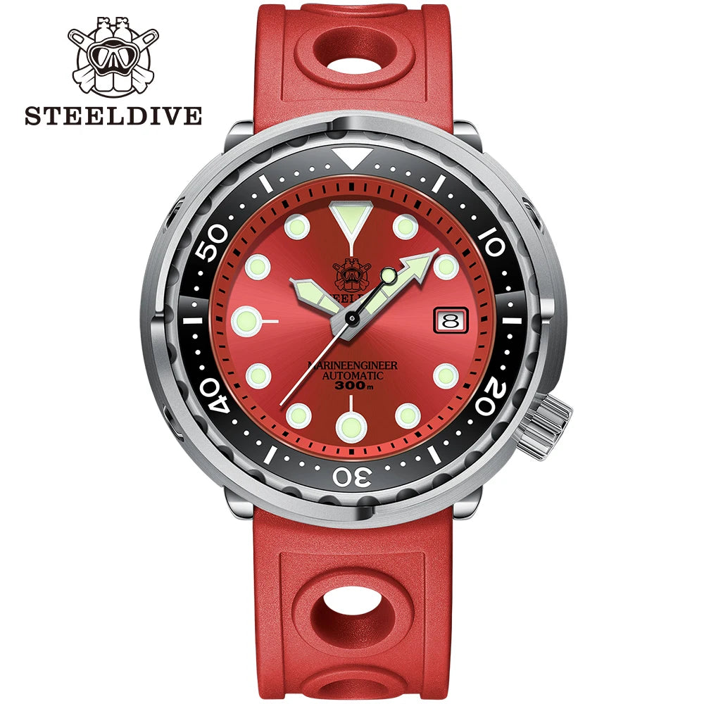 STEELDIVE Relógio Masculino Mecânico SD1975 - Pulseira de Aço Inoxidável 47.5mm